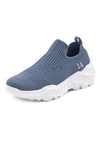 Lascana Damen Sneaker, Gr. 38, blau, Obermaterial: 100% Textilmaterial. Futter: 100% Textilmaterial. Decksohle: 100% Textilmaterial. Laufsohle: 100%