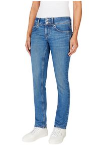 Pepe Jeans Damen Slim-fit-Jeans "SLIM JEANS LW", blau, casual, Gr. 25, Denim/Jeans, Obermaterial: 99% Baumwolle, 1% Elasthan, Jeans, mit doppeltem