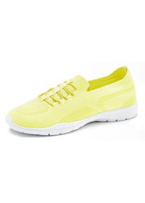 Lascana Damen Sneaker "Slipper, Halbschuh, leichtes Meshmaterial", Gr. 36, gelb, Obermaterial: 100% Textilmaterial. Futter: 100% Textilmaterial.