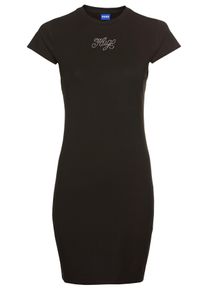 HUGO BLUE Damen Jerseykleid "Nalix", schwarz, casual, Gr. S, unifarben, Jersey, Obermaterial: 94% Baumwolle, 6% Elasthan, Kleider, mit