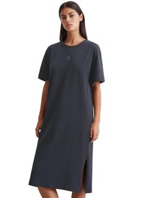 Marc O'Polo MARC O'POLO Damen Nachthemd "Heavy Jersey-Woven", Gr. M, blau, Jersey, Obermaterial: 100% Baumwolle, unifarben, casual, Kleider, mit hohen