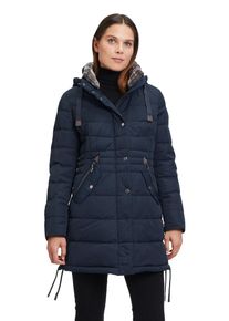 Gil Bret Damen Steppmantel, blau, casual, Gr. 46, unifarben, Steppware, Web, Obermaterial: 100% Polyester, Mäntel, mit Kapuze
