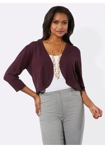 Lady Damen Bolero, rot, Gr. 40, unifarben, 80% Viskose, 20% Polyamid, Strickjacken