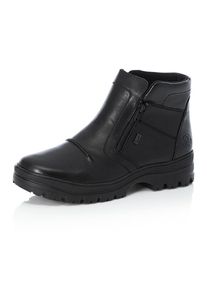 Rieker Herren Winterstiefelette "Flip Grip", Gr. 45, schwarz, Leder, klassisch, Schuhe, Winterboots mit TEX und ausklappbaren Spikes an der Laufsohle