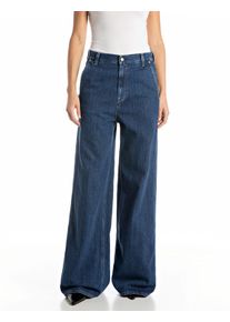 Replay Damen Weite Jeans, blau, casual, Gr. 31, Denim/Jeans, Obermaterial: 100% Baumwolle, Jeans, in Baumwollqualität