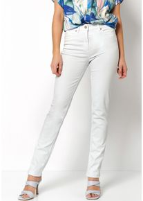 Toni Damen Röhrenjeans "TO BE LOVED", silber, Gr. 48, Denim/Jeans, Obermaterial: 75% Baumwolle, 12% Modal, 9% Polyester, 4% Elasthan, Jeans