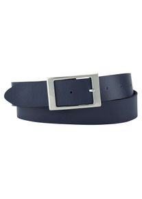 Bernd Götz BERND GÖTZ Damen Ledergürtel, blau, casual,modisch,klassisch, Gr. 90, unifarben, Leder, Gürtel, mit Rechteckschließe