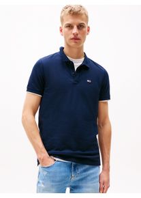 Tommy Jeans Herren Poloshirt "TJM SLIM PLACKET POLO EXT", blau, casual, Gr. XL, Piquu00e9, Obermaterial: 100% Baumwolle, Shirts