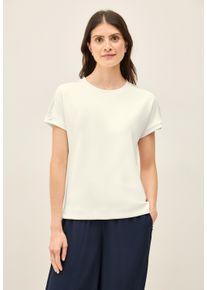 Cecil Damen T-Shirt, weiß, casual, Gr. S, unifarben, Stoff, 49% Polyester, 44% Modal, 7% Elasthan, Shirts