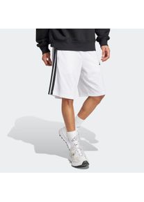 Herren Shorts "M 3S TR SHO", weiß, sportlich, Gr. XXL, adidas Sportswear, Obermaterial: 100% Polyester, Hosen