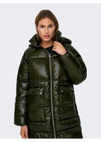 Only Damen Steppmantel "ONLSKY OVERSIZED PUFFER COAT CC OTW", grün, modisch, Gr. L, unifarben, Steppware, Obermaterial: 100% Polyester, Mäntel
