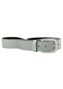 Bernd Götz BERND GÖTZ Damen Ledergürtel, grau, casual,modisch, Gr. 110, unifarben, glänzend, Leder, Gürtel, mit geriffelter Oberfläche