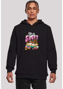 F4NT4STIC Herren Sweatshirt "Scooby Doo Life Is Sweet", schwarz, casual, Gr. XXXL, Obermaterial: 65% Baumwolle, 35% Polyester, Sweatshirts,