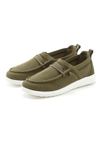 Vivance Damen Sneaker "Freizeitschuh, Halbschuh", Gr. 37, grün, Obermaterial: 50% Lederimitat, 50% Textilmaterial. Futter: 100% Textilmaterial.