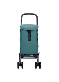 CarlettEinkaufstrolley Einkaufswagen Klappbar Grocery Trolley Shopping Cart 53 l, Kühltasche 10L, eine Große Kapazität von 25 kg, Für Einkaufen-Dunkelcyan