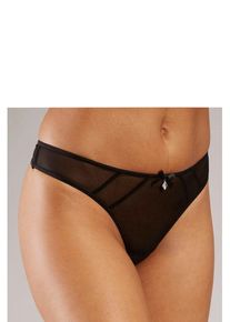 Lascana String-Ouvert schwarz Gr. 40/42 für Damen. Körpernah