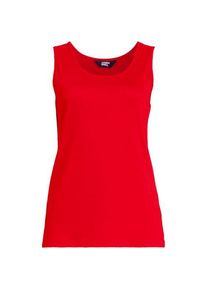 LANDS' END &Auml;rmelloses Top aus Baumwolle, Damen,  Rot, Baumwolle, by Lands' End