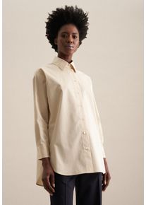 Seidensticker Damen Hemdbluse, beige, Gr. 40, unifarben, 100% Baumwolle, Blusen, Kragen Uni