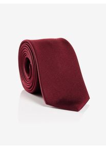 MONTI Damen Krawatte "RAUL", rot, Seide, Krawatten, aus reiner Seide mit edler Twill-Struktur – 7 cm breit