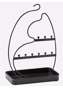 Schmuckständer HEINE HOME, B:21cm H:33cm T:12,5cm, schwarz, Metall, Aufbewahrungsboxen
