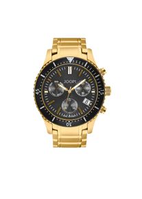 JOOP! JOOP Herren Chronographgoldfarben, Armbanduhren, Quarzuhr, Armbanduhr, Herrenuhr, Edelstahlarmband, analog