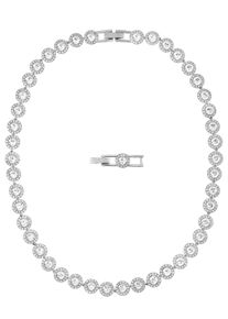 Swarovski Damen Collier "Una Angelic, 5117703", Metall, L: 40cm B: 7,7mm, silber, Metall, B:7,7mm, Halsketten, mit Swarovski Kristall