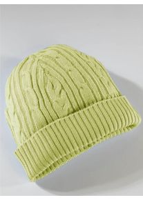 Classic Basics Damen Strickmütze, grün, Kunstfaser, Mützen