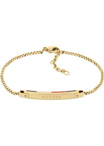 Tommy Hilfiger Damen Armkette "LINEAR, 2780952, 2780953", Edelstahl, bunt, Edelstahl, Armbänder, mit Emaille