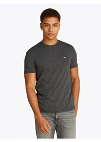 Tommy Jeans Herren T-Shirt "TJM XSLIM JASPE HTR TEE EXT", schwarz, Basic, Gr. XL, Single Jersey, Obermaterial: 60% Baumwolle, 40% Polyester, Shirts,