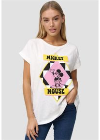 Recovered Damen T-Shirt "Mickey Mouse Pop Colour", beige, casual, Gr. S, bedruckt, 100% Baumwolle, Shirts, im zeitlosen Design