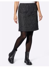 Inspirationen Damen Webrock, schwarz, Gr. 36, unifarben, 100% Polyester, Wattierung:100% Polyester, Röcke