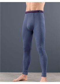 King´S Club KINGS CLUB Herren Lange Unterhose, Gr. 6, blau, 75% Baumwolle, 25% Polyester, Unterhosen