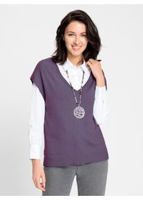 Inspirationen Damen Pullunder "Pullunder", lila, Gr. 36, unifarben, 50% Viskose, 25% Polyester, 25% Polyamid, Pullover