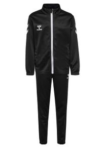 Hummel Kinder Trainingsanzug "HMLLOGO SUIT KIDS", schwarz, sportlich, Gr. 128, unifarben, Stoff, Obermaterial: 100% Polyester, Sportanzüge, für Kinder