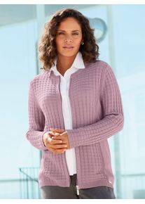 Casual Looks Damen Cardigan, lila, Gr. 38, unifarben, 50% Baumwolle, 50% Polyacryl, Strickjacken