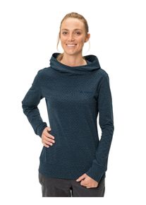 Vaude Damen Kapuzenpullover "TUENNO", blau, sportlich, Gr. 44, Obermaterial: 55% Wolle, 40% Polyester, 5% Elasthan, Pullover