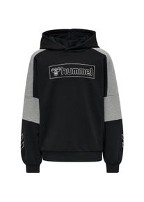 Hummel Kinder Hoodie "HMLBOXLINE HOODIE", schwarz, sportlich, Gr. 128, Obermaterial: 60% Baumwolle, 38% Polyester, 2% Elasthan, Sweatshirts, für