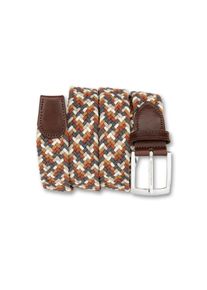 Bernd Götz BERND GÖTZ Damen Ledergürtel, braun, casual,klassisch,modisch,sportlich, Gr. 90, Flechtoptik, mehrfarbig, Materialmix, Gürtel, mit Flechtoptik