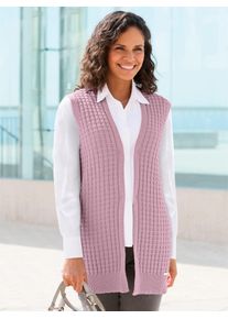 Casual Looks Damen Strickweste, lila, Gr. 40, unifarben, 50% Baumwolle, 50% Polyacryl, Westen