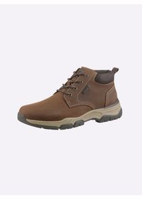 Rieker Herren Stiefelette, Gr. 41, braun, Lederimitat, sportlich, Schuhe