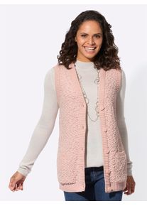 Casual Looks Damen Strickweste, beige, Gr. 40, unifarben, 58% Polyester, 42% Baumwolle, Westen