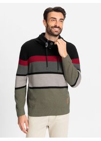 Catamaran Herren Rollkragenpullover "Pullover", grün, Gr. 50, gemustert, gestreift, 100% Polyacryl, Pullover