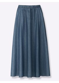 Casual Looks Damen Jeansrock, blau, Gr. 36, unifarben, 100% Baumwolle, Röcke