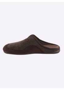 CLASSIC Herren Pantoffel, Gr. 40, braun, Textil, sportlich, Schuhe
