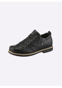 Andrea Conti Damen Schnürschuh, Gr. 42, schwarz, Leder, Glattleder, Rindsleder, modisch, Schuhe