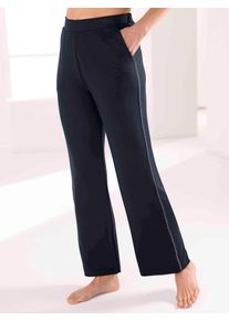 Plantier Damen Jogginghose, Gr. 18, blau, 64% Viskose, 30% Polyester, 6% Elasthan, unifarben, Hosen