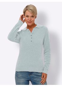 Classic Basics Damen Polokragenpullover "Polopullover", grün, Gr. 54, unifarben, 100% Polyester, Pullover
