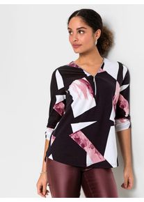 Inspirationen Damen T-Shirt "Druck-Shirt", bunt, Gr. 38, gemustert, 95% Viskose, 5% Elasthan, Shirts