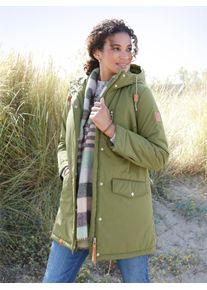 Casual Looks Damen Regenjacke, grün, Gr. 40, unifarben, 100% Polyester, Jacken