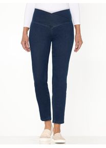 Classic Basics Damen Jeansleggings, blau, Gr. 56, unifarben, 81% Baumwolle, 17% Polyester, 2% Elasthan, Jeans